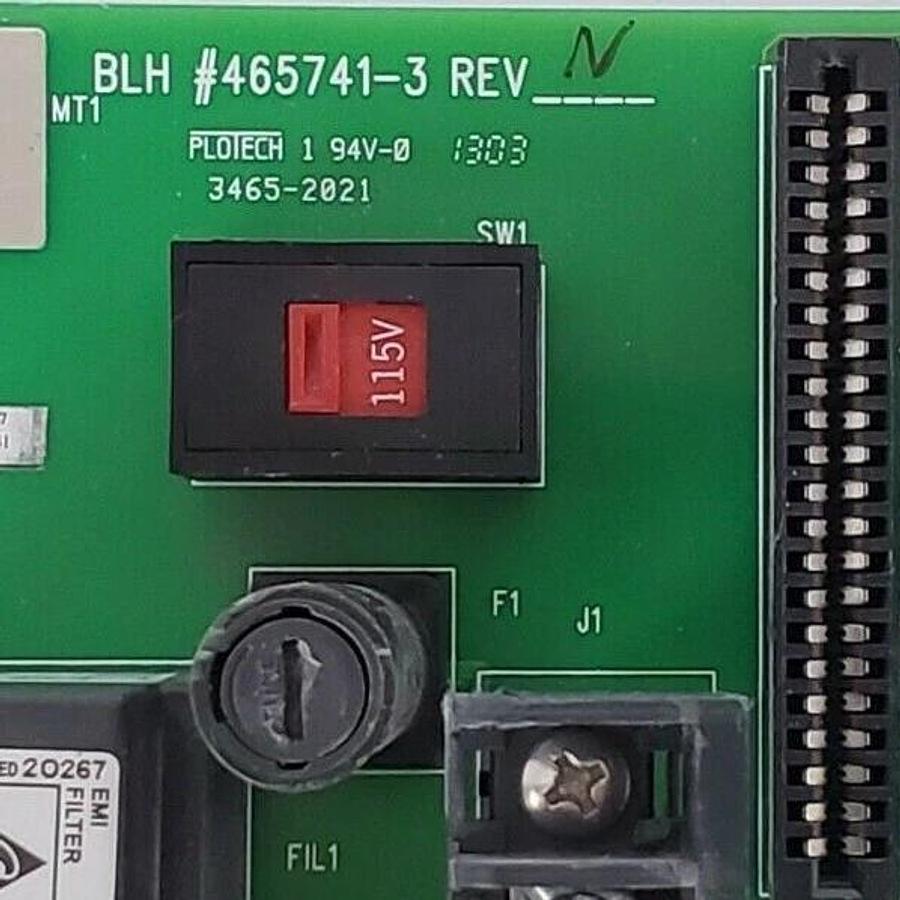 Used BLH ELECTRONICS 465741-3 CONTROL BOARD REV. N 465743-3 REV. G 3465-2021