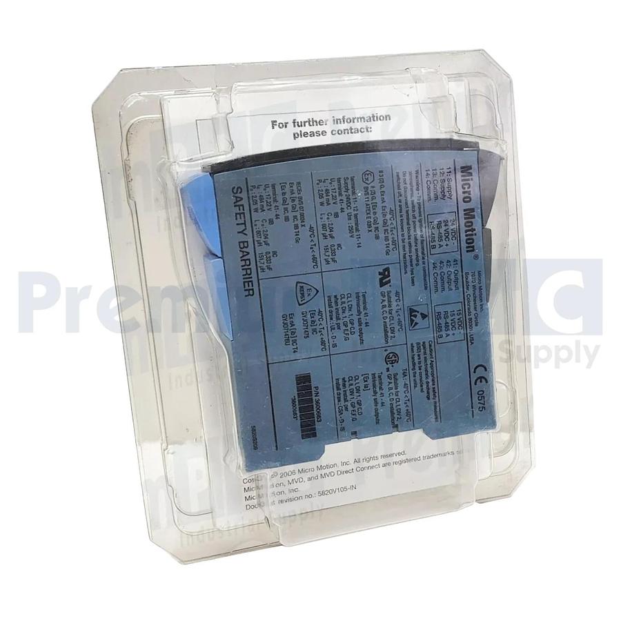 NEW MICRO MOTION 3600663 SAFETY BARRIER MVD DIRECT CONNECT MODULE 24VDC