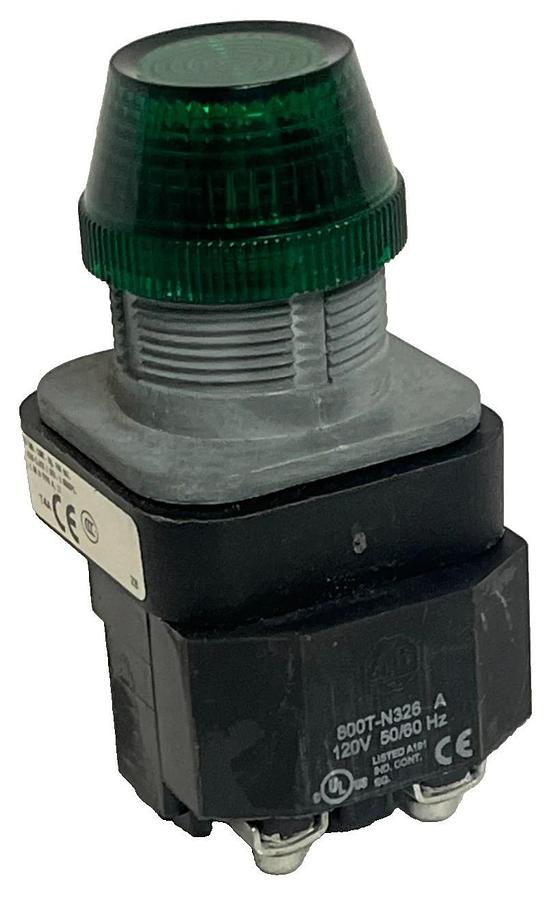 Allen-Bradley 800T-P16G / U Green Pilot Light + PN-184860 Hardware Accessory Kit