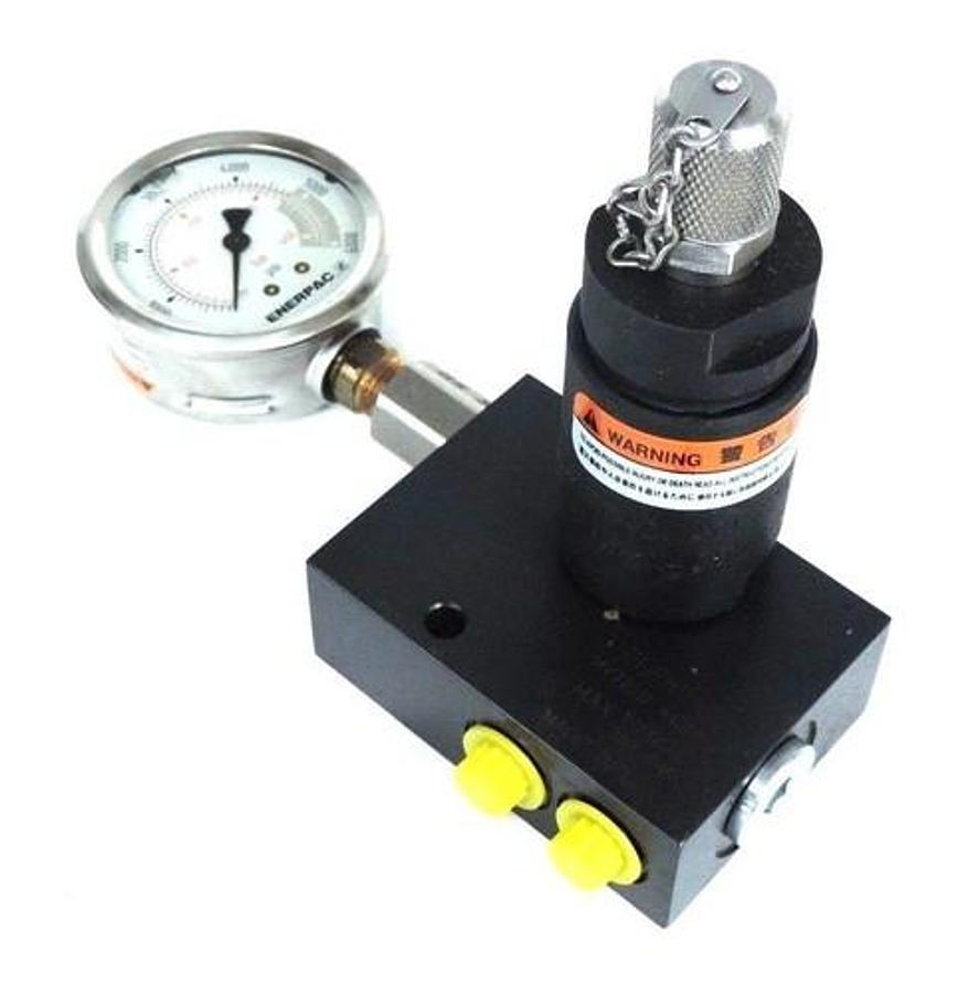 Used NIB ENERPAC MV722B PO CHECK VALVE W/ ACL22A ACCUMULATOR