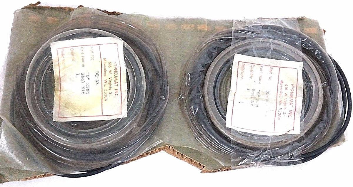 Used LOT OF 2 NEW HYPNEUMAT DQ-58 "O" RING SEAL KITS