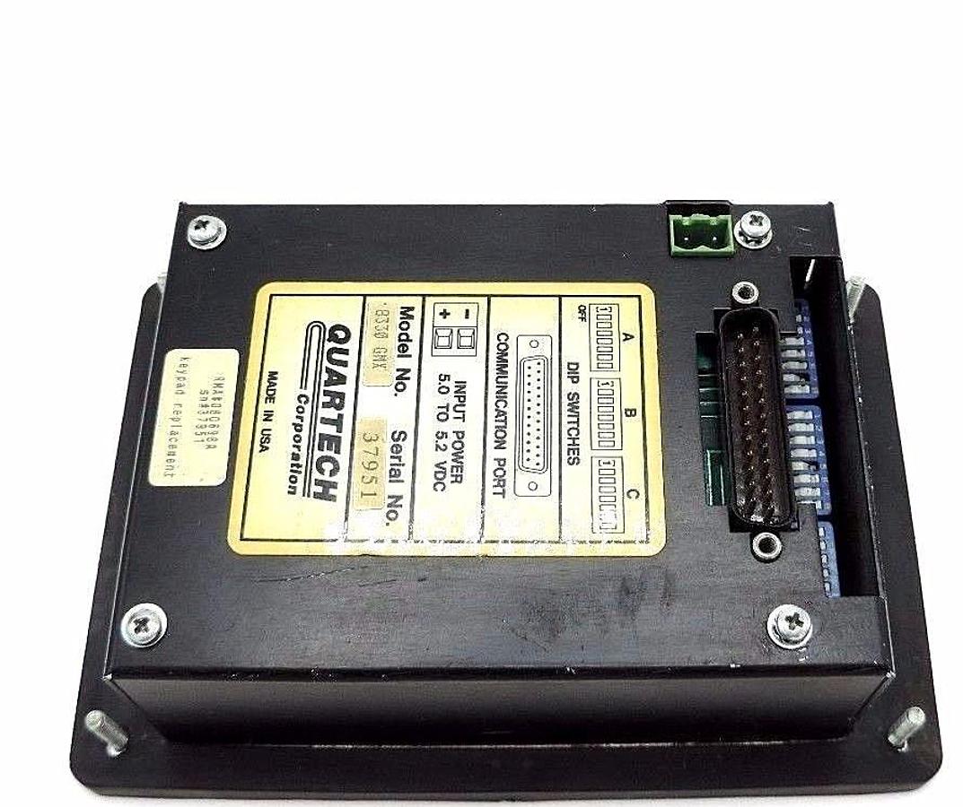 Used QUARTECH 8330 GMX NUMERIC ENTRY / DISPLAY STATION 080698A