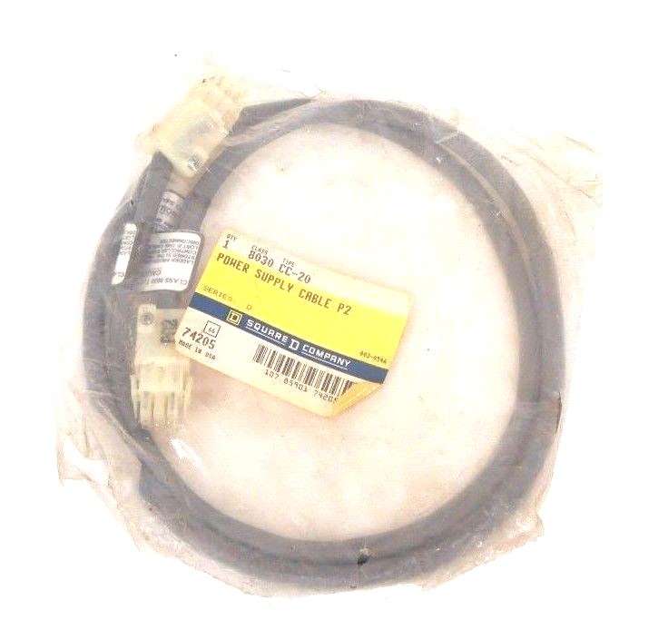 NIB SQUARE D 8030-CC-20 SERIES. D POWER SUPPLY CABLE P2