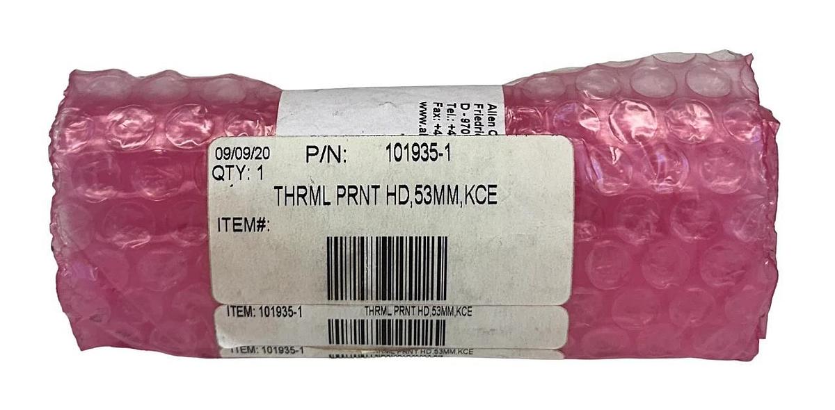 Used ALLEN CODING 101935-1 / 1019351 THERMAL PRINT HEAD 53mm KCE NSMP