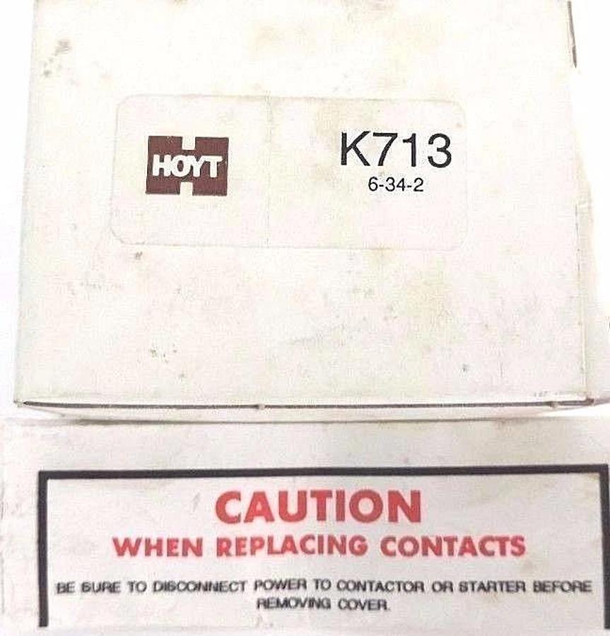 Used NIB HOYT K713 CONTACTOR KIT 6-34-2