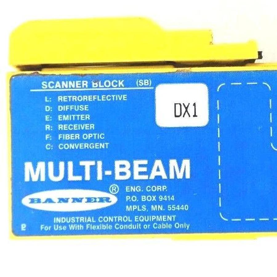 Used LOT OF 6 BANNER DX1 SCANNER BLOCK MULTI-BEAM