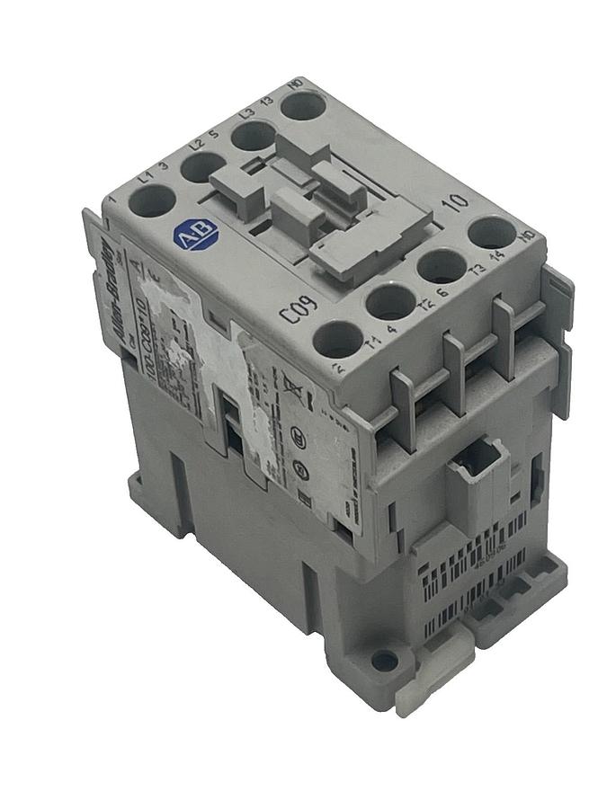Used ALLEN BRADLEY 100-C09*10 SER A IEC CONTACTOR 3-POLE 9A, 110/120V 100-C09D10 NSNP