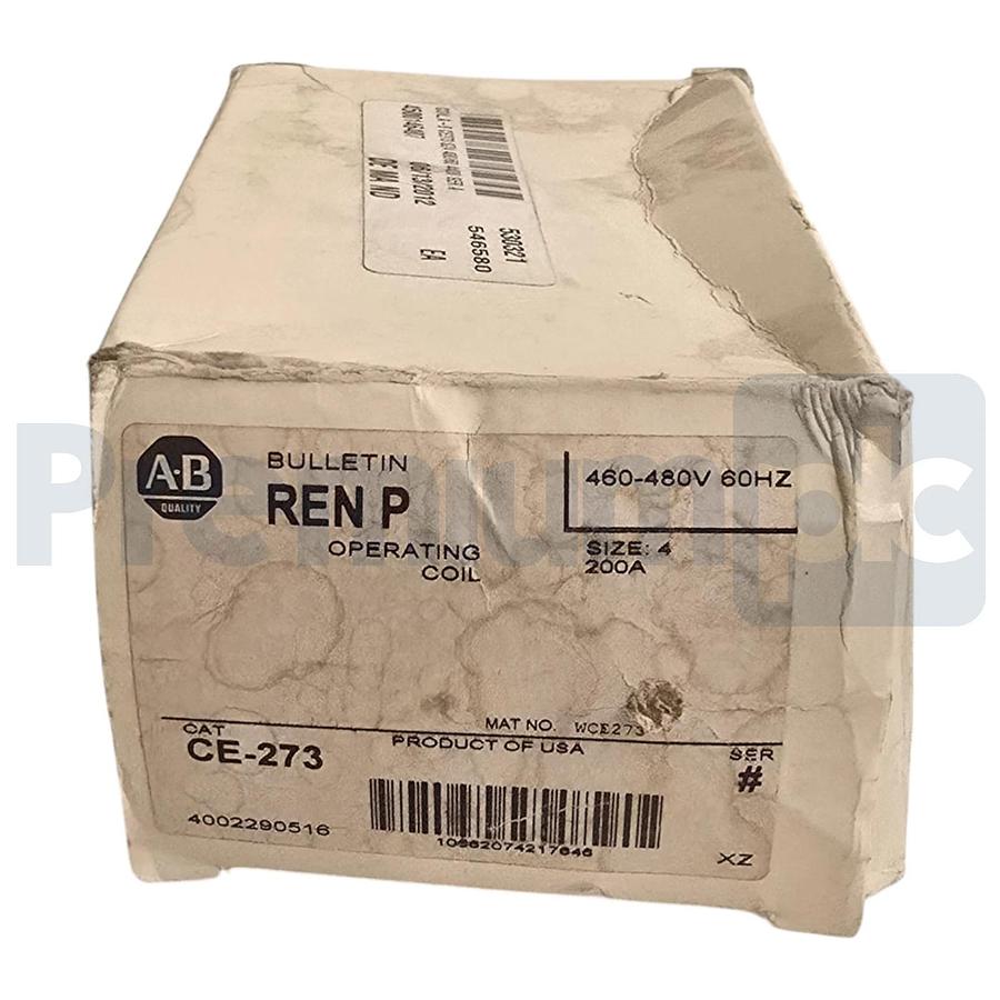 Allen-Bradley CE-273 | CE273 Bulletin 505 Coil NEMA Size 4, 200A, 460-480V 60Hz 662074217649
