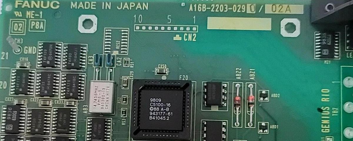 Used FANUC A16B-2203-0290/02A ETHERNET RIO BOARD A16B-2203-0290