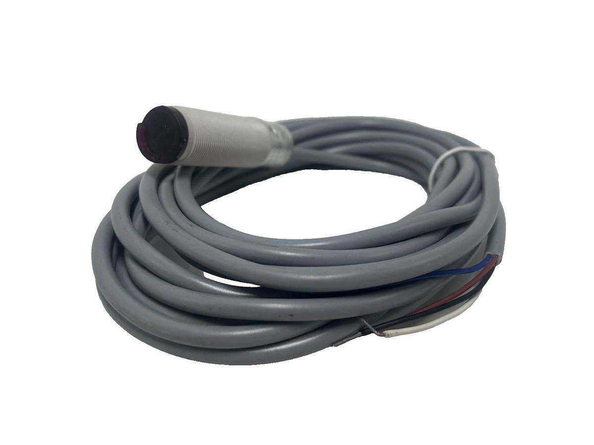 Used WICK PPM18-D05N-D1V5 M18 DIFFUSE PHOTOELECTRIC SENSOR, Sn=500mm, 10-30VDC, NSMP