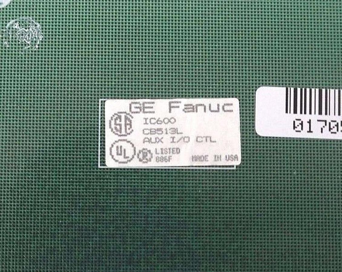 Used GE FANUC IC600CB513L AUX I/O CTL MODULE MFG.NO. 44A724843-G01 AI04 44A724806-001