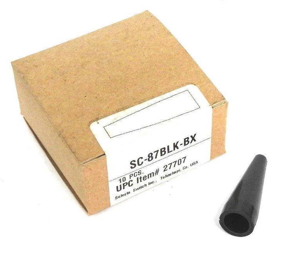 Used LOT OF 11 NIB SELECTA SC-87BLK-BX ALLIGATOR CLIP INSULATORS SC87BLKBX