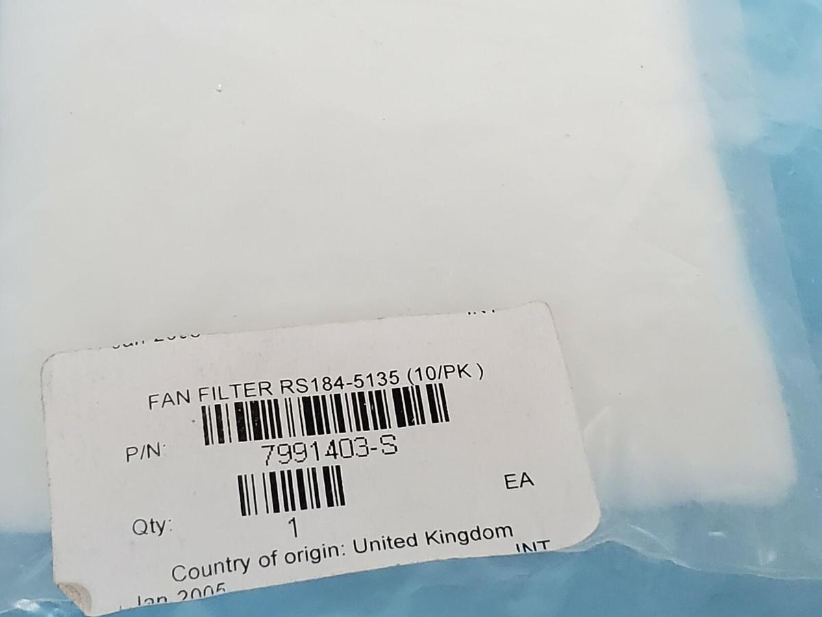 Used LOT OF 10 NEW WATERS 7991403-S FAN FILTERS RS184-5135