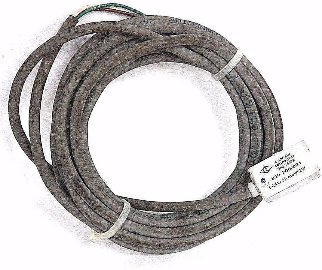 Used CANFIELD CONNECTOR 810-200-031 SENSOR 6-24V .5A 12W, 810200131