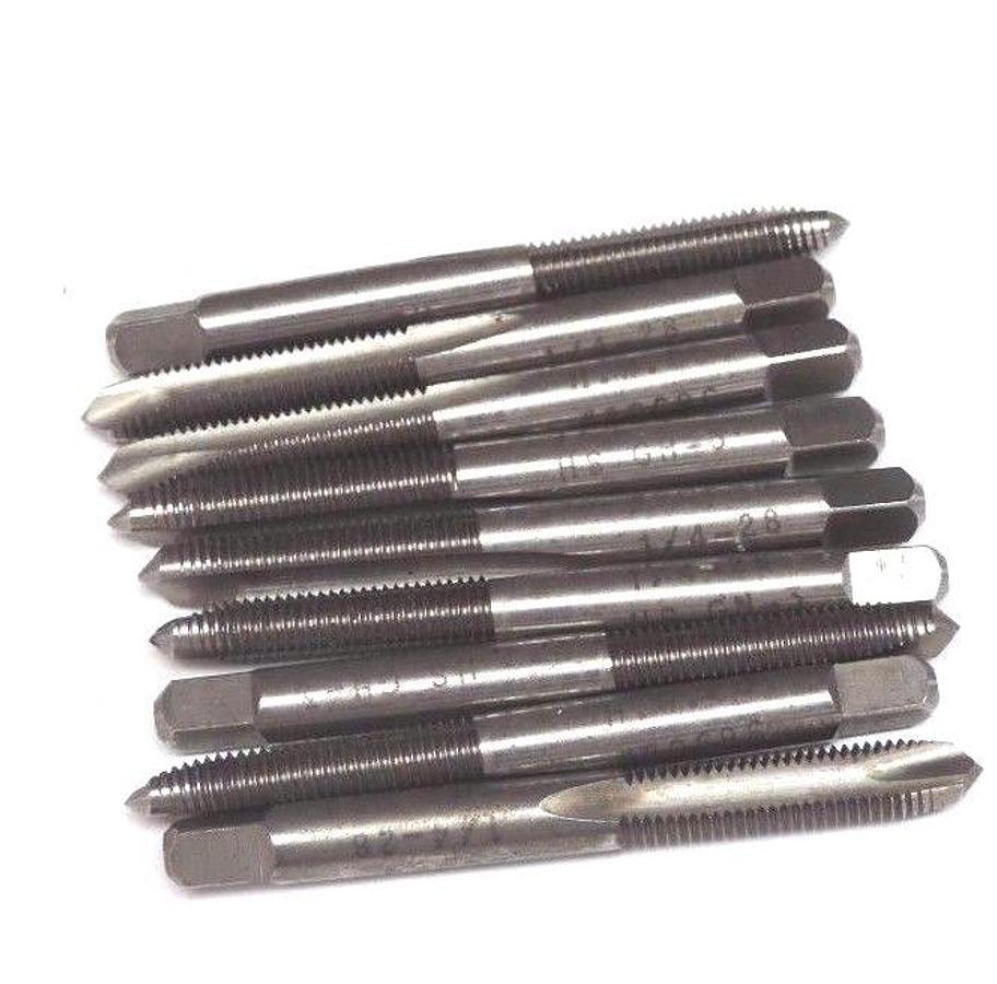 Used LOT OF 9 NEW H.W. CO. #20696 THREAD TAPS 1/4-28, HS GH-3