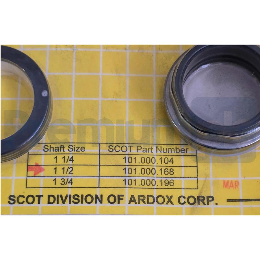 Scot Pump 101.000.168 Mechanical Seal Shaft 1-1/2" Type 21 Buna Carbon/Ceramic