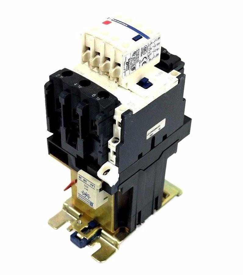 Used NEW TELEMECANIQUE LC1-DREQ3831G1 CONTACTOR ASSY W/LADN22 LC1-D40 LC1DREQ3831G1