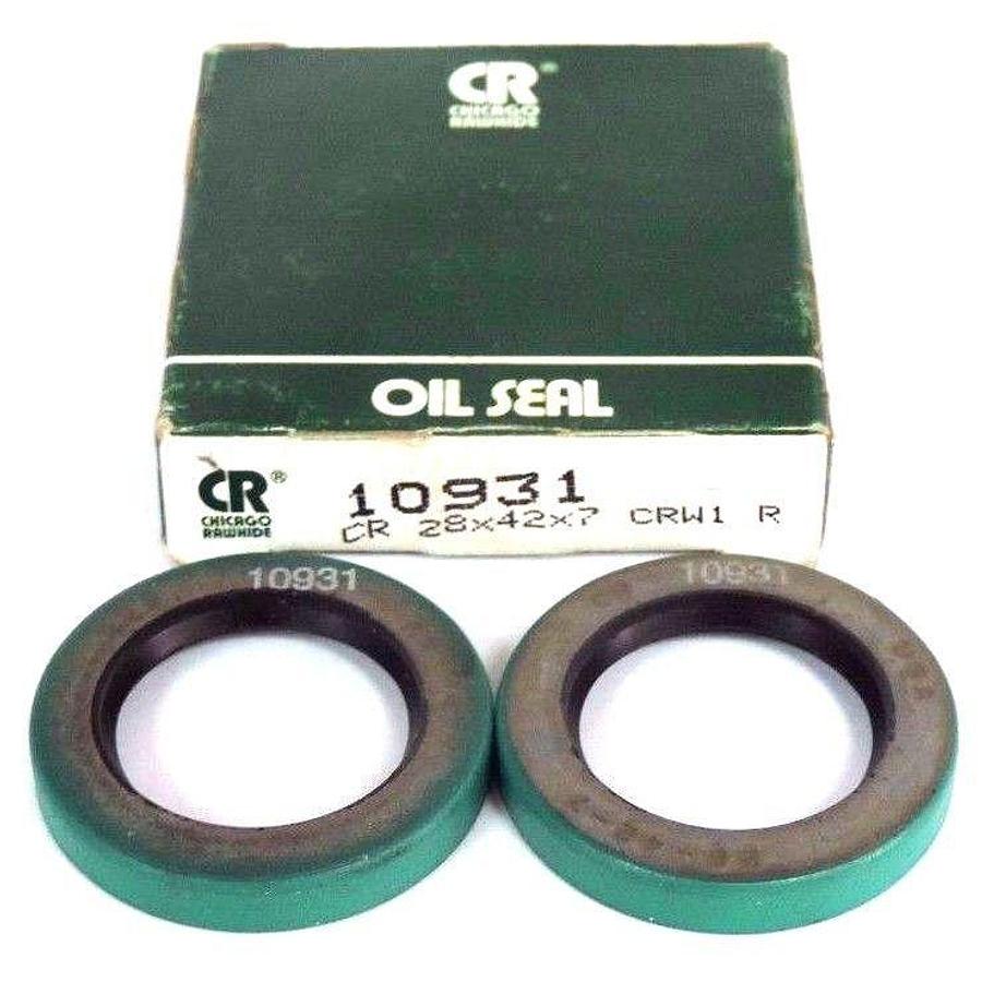 Used BOX OF 2 NEW CHICAGO RAWHIDE 10931 OIL SEALS 28X42X7 CRW1