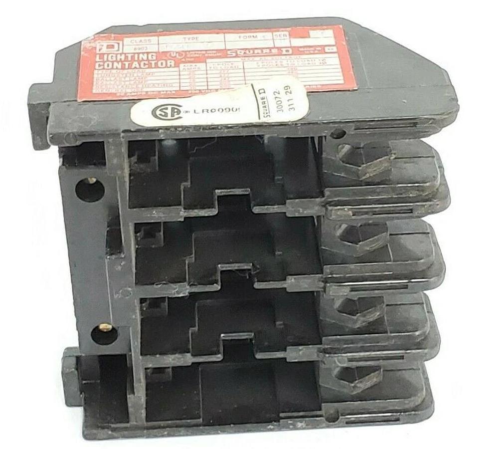 Used SQUARE D 8903-LXO-40 LIGHTING CONTACTOR ASSEMBLY SER. B, 8903LXO40