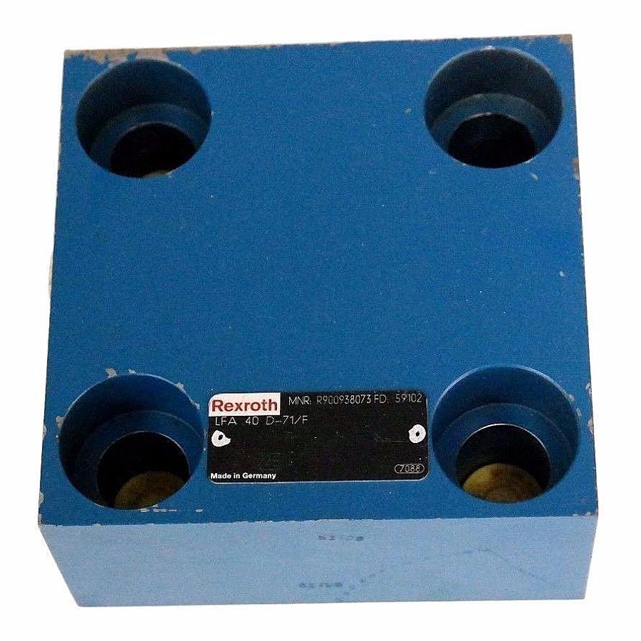 Used NEW REXROTH R900938073 CARTRIDGE VALVE LFA 40 D-71/F FD: 59102