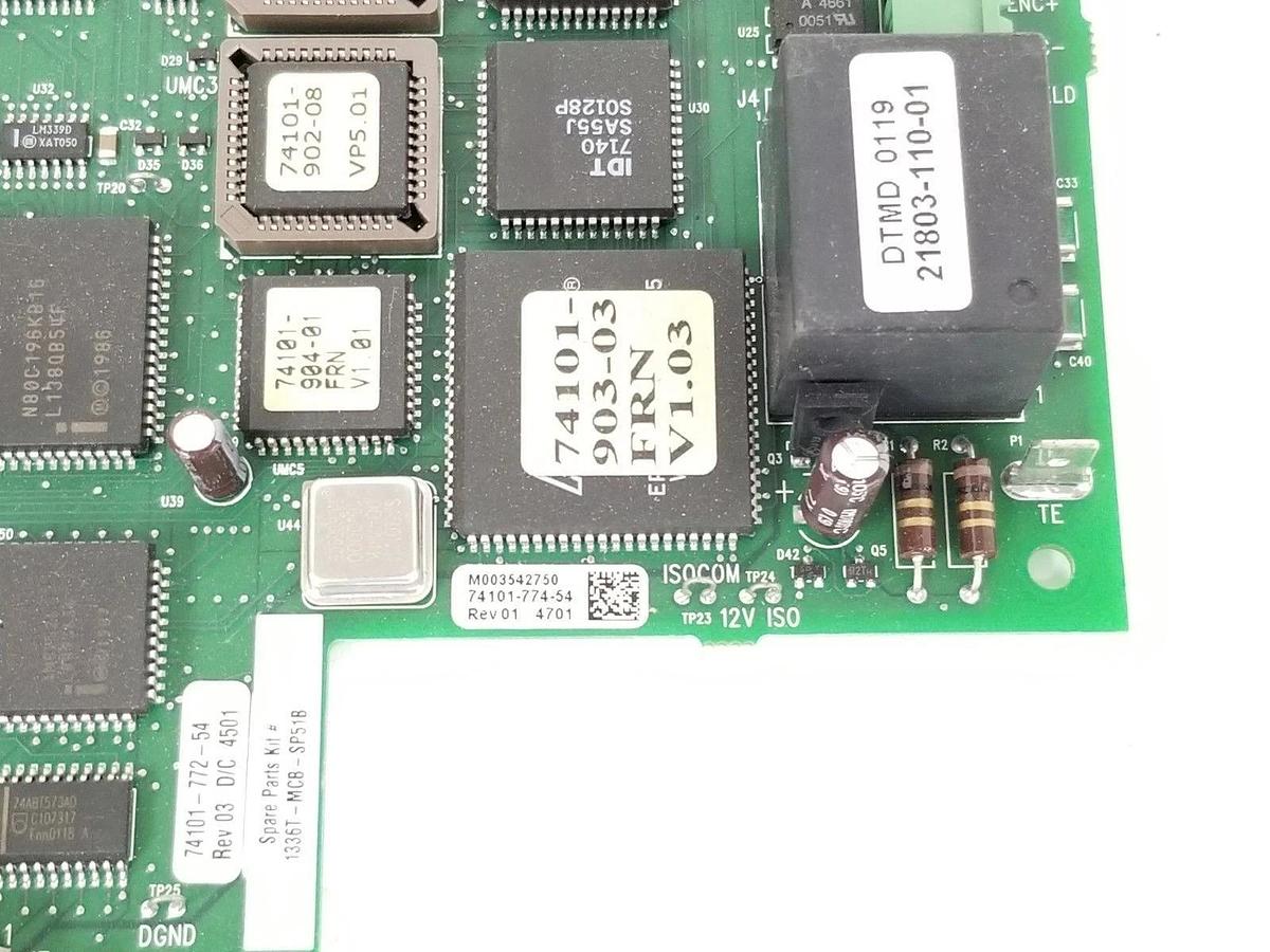 Used ALLEN BRADLEY 1336T-MCB-SP51B MAIN CONTROL BOARD 74101-772-54 REV. 03