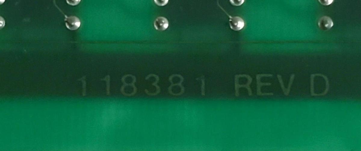 Used ALLEN BRADLEY 50381 SPEED METER BOARD REV. 05 118381 REV. D