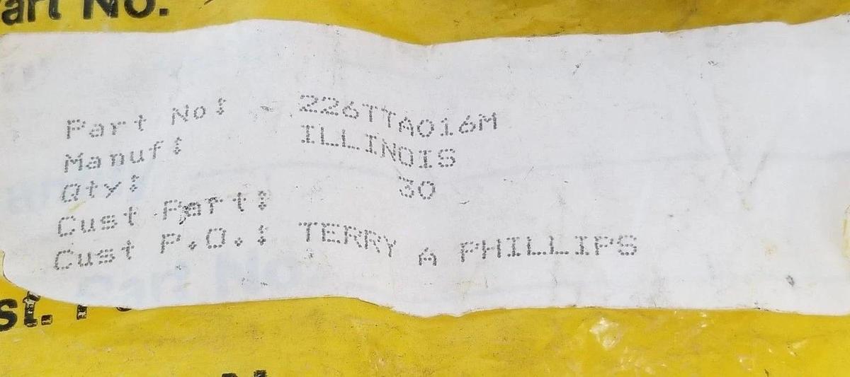 (30) NEW ILLINOIS CAPACITOR 226TTA016M ELECTROLYTIC CAPACITOR 22uF 22 UF 16V