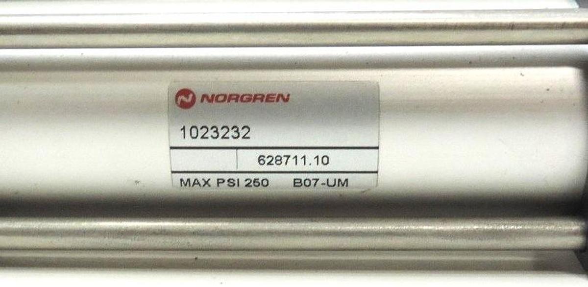 Used NEW NORGREN 628711.10 CYLINDER 1023232 MAX PSI 250, B07-UM