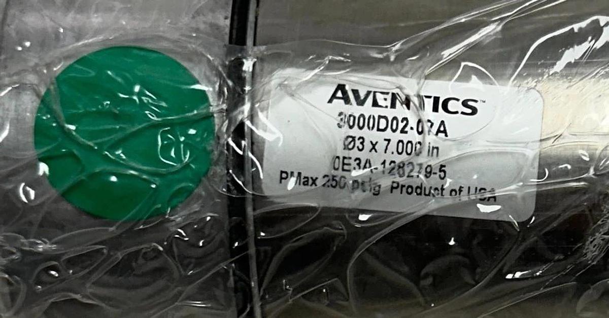 Used AVENTICS NUMATICS 3000D02-07A / 3000D0207A PNEUMATIC CYLINDER 7'' STROKE NSMP