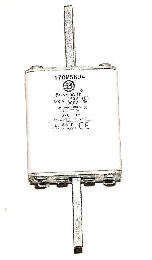 Used BOX OF 3 NEW BUSSMANN 170M5694 FUSES 500 A, 1250-1300 V