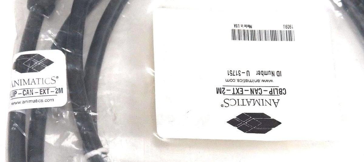 NIB ANIMATICS CBLIP-CAN-EXT-2M CONNECTOR CABLE CBLIPCANEXT2M