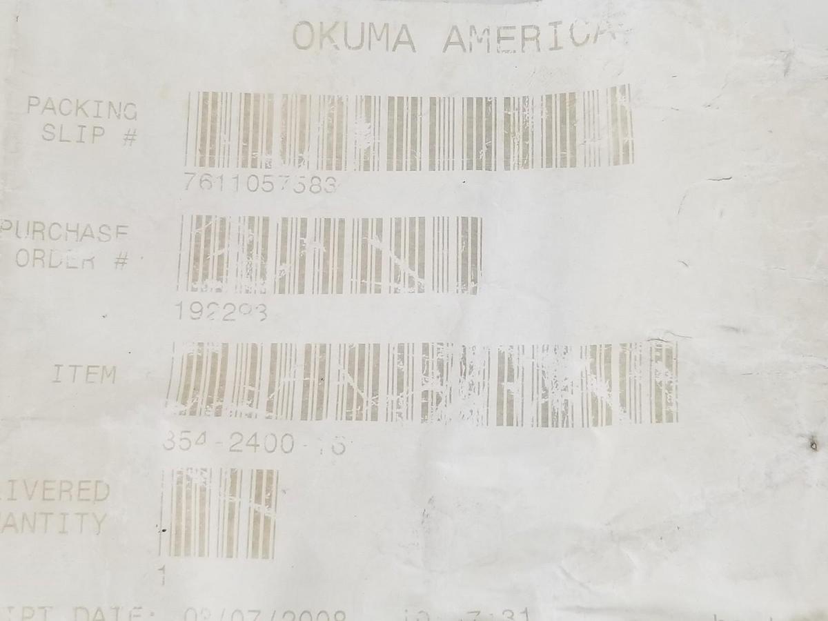 Used NEW OKUMA AMERICA 354-2400-16 BUSHING/BRACKET REPLACEMENT 354240016