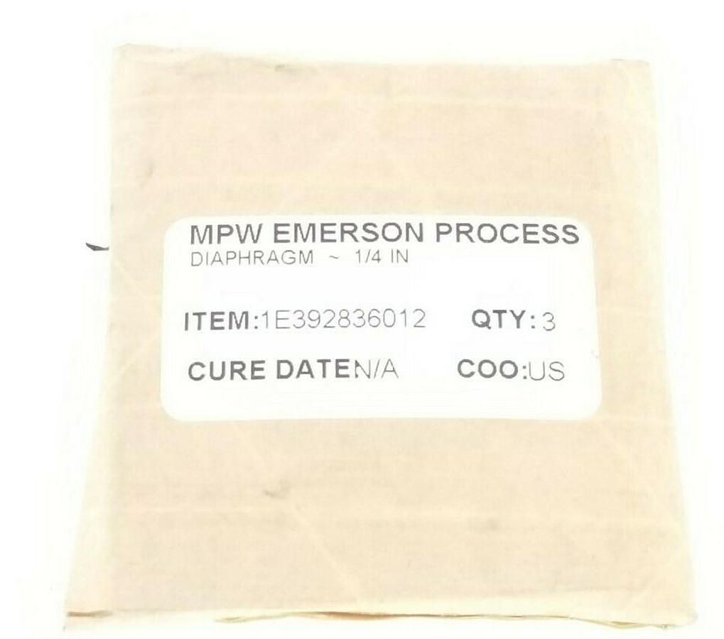 NEW MPW EMERSON STRM-9-9-5 DIAPHRAGM, ELECTRICAL STRM995 QTY: 3