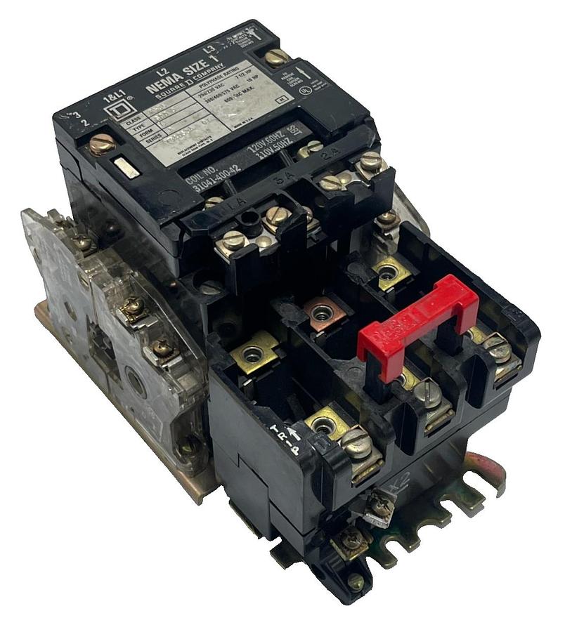 Used SQUARE D 8536SCO3V02-U Ser. A Magnetic Motor Starter NEMA Size 1
