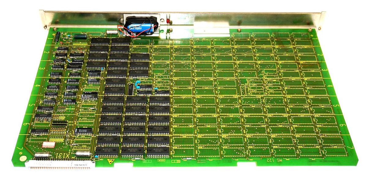 Used SIEMENS SINUMERIK 6FX1192-3AC00 64K RAM MEMORY MODULE MS122, 6FX11923AC00