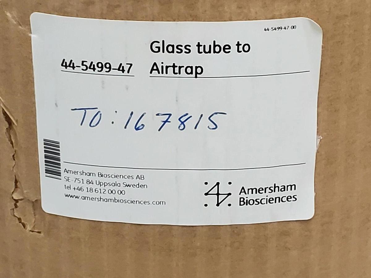 Used NEW AMERSHAM BIOSCIENCES 44-5499-47 GLASS TUBE TO AIRTRAP 167815 44549947