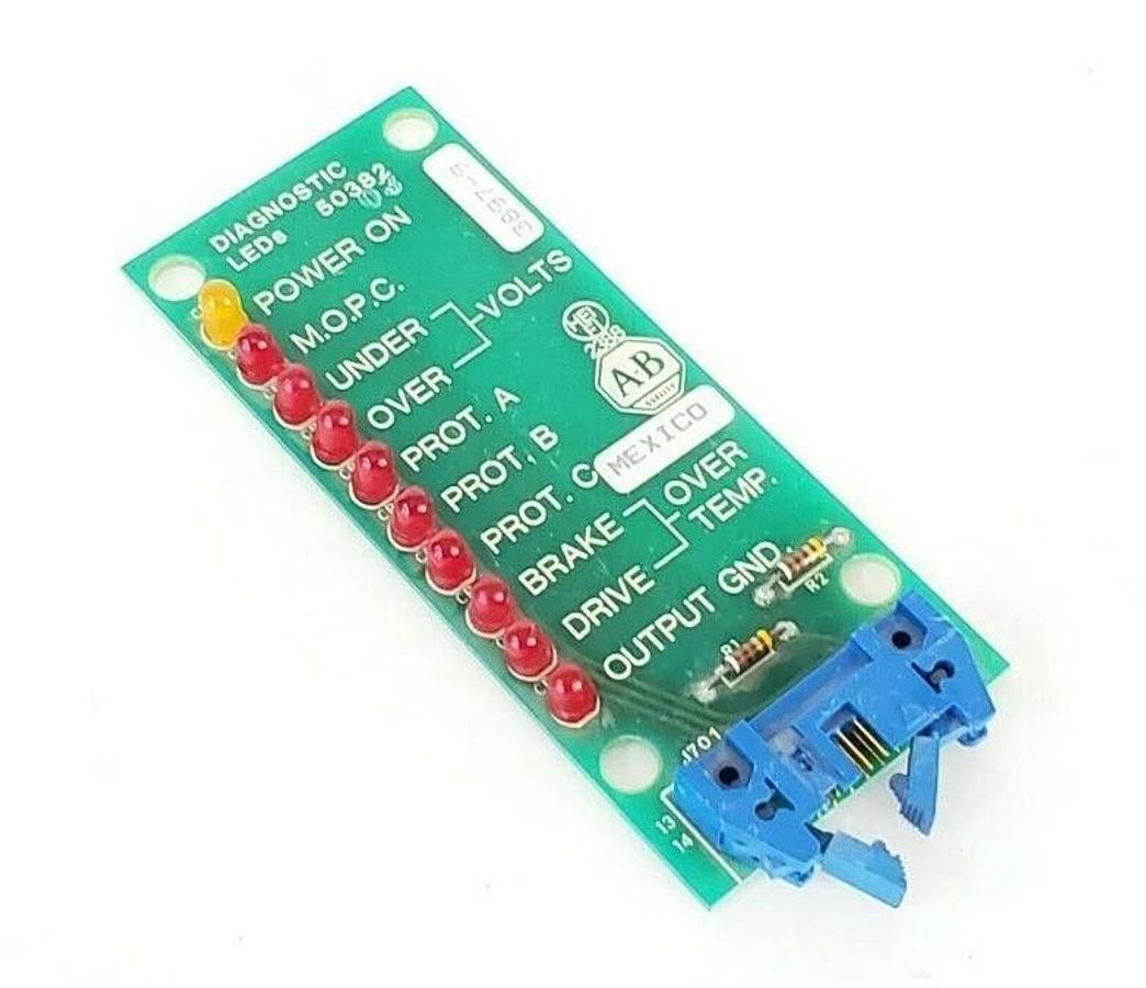 Used ALLEN BRADLEY 50382 DIAGNOSTIC LED BOARD 3897-9 118382 REV. 04