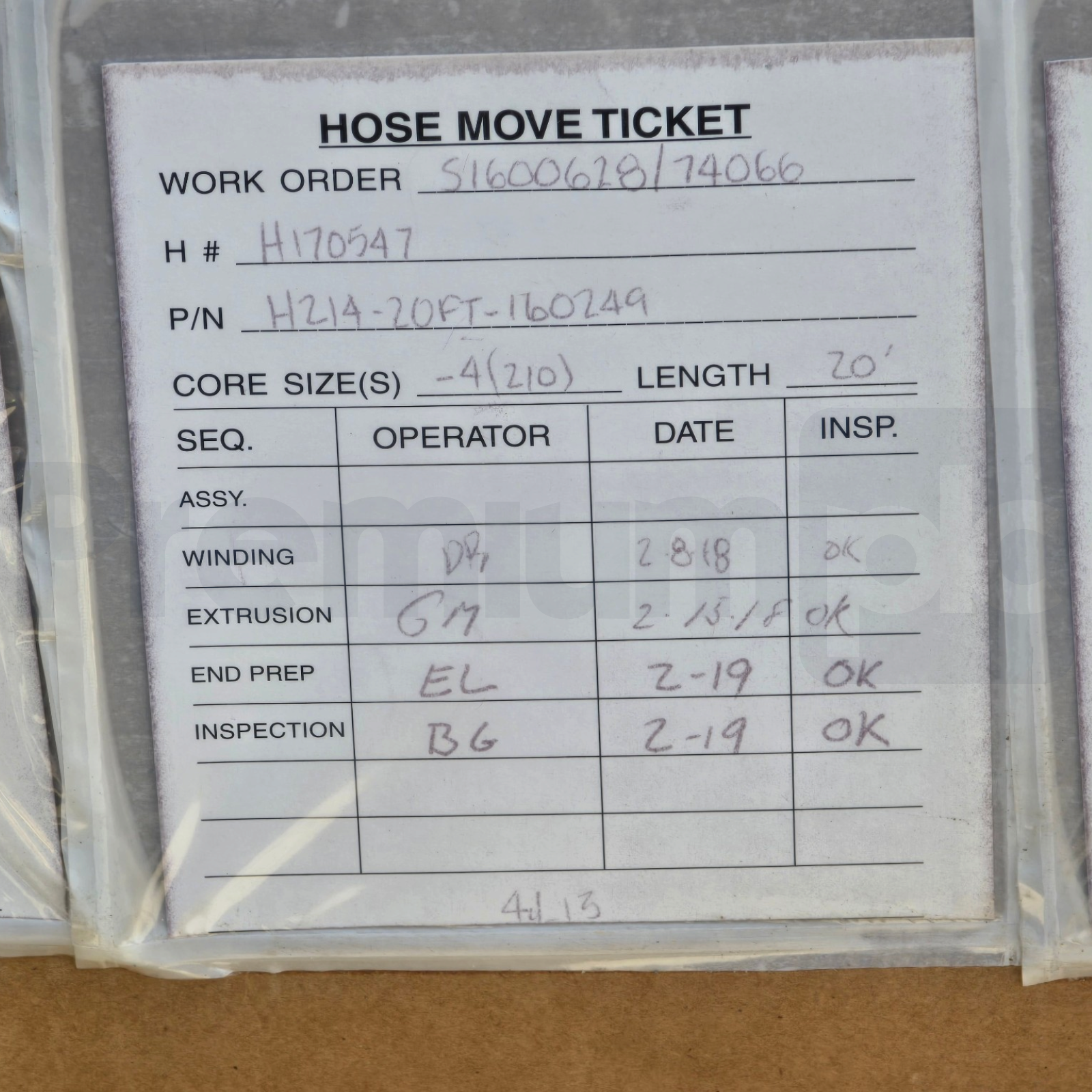 Used Dekoron Unitherm H214-20FT-160249 Heated Hose Assy Sampling Line 20Ft NEW