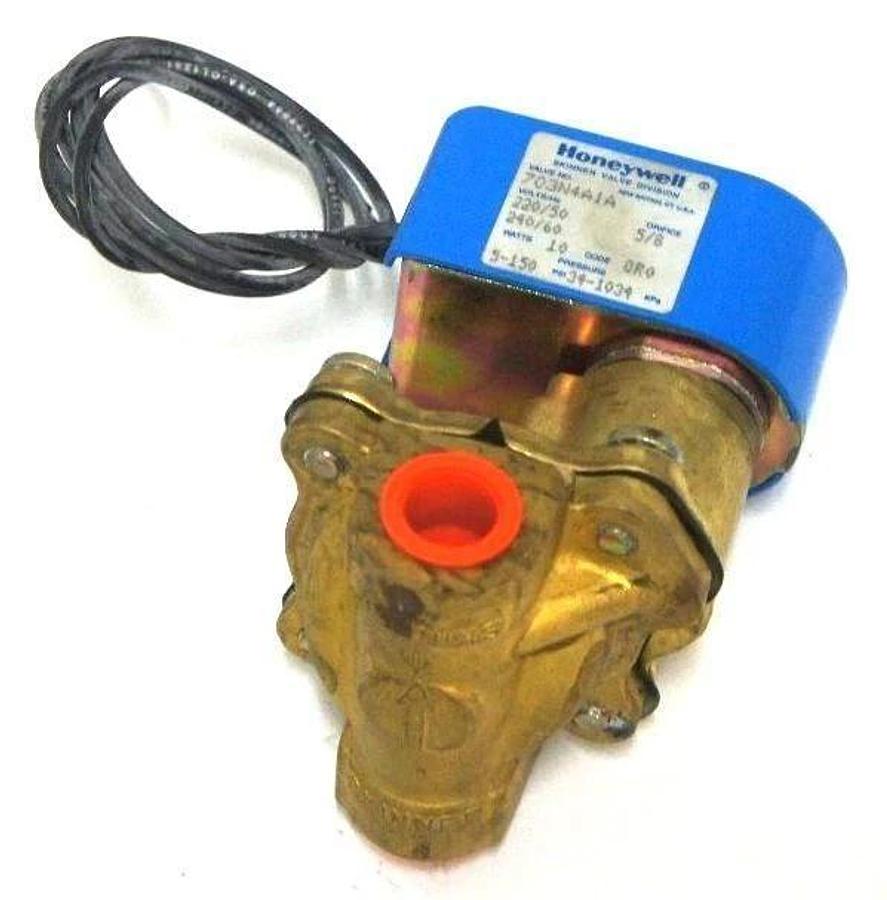Used NIB HONEYWELL SKINNER VALVE 703N4A1A SOLENOID VALVE 220/240V 50/60HZ 5/8 ORIFICE