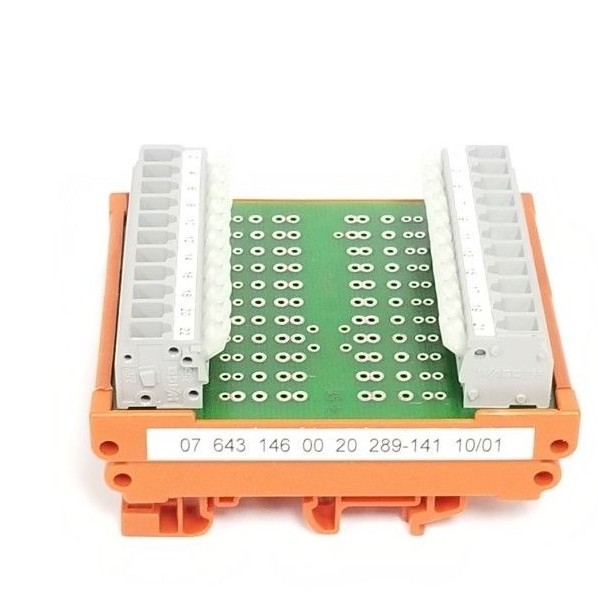 Used NEW WAGO 289-141 TERMINAL CONNECTION MODULE 07 643 146 00 20 289141 609-288 V1.0