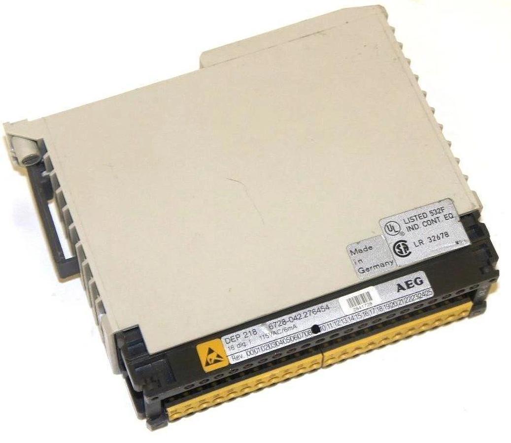 Used AEG MODICON DEP2186728-042.276454 INPUT MODULE 16 DIG, 115 VAC, 6 MA