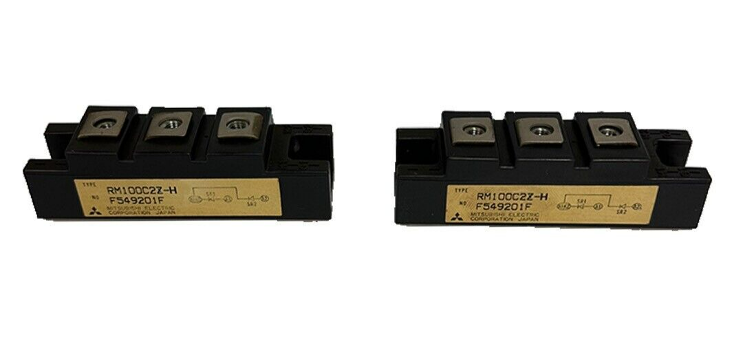 Used LOT OF 2 MITSUBISHI ELECTRIC RM100C2Z-H / RM100C2ZH POWER MODULE F549201F
