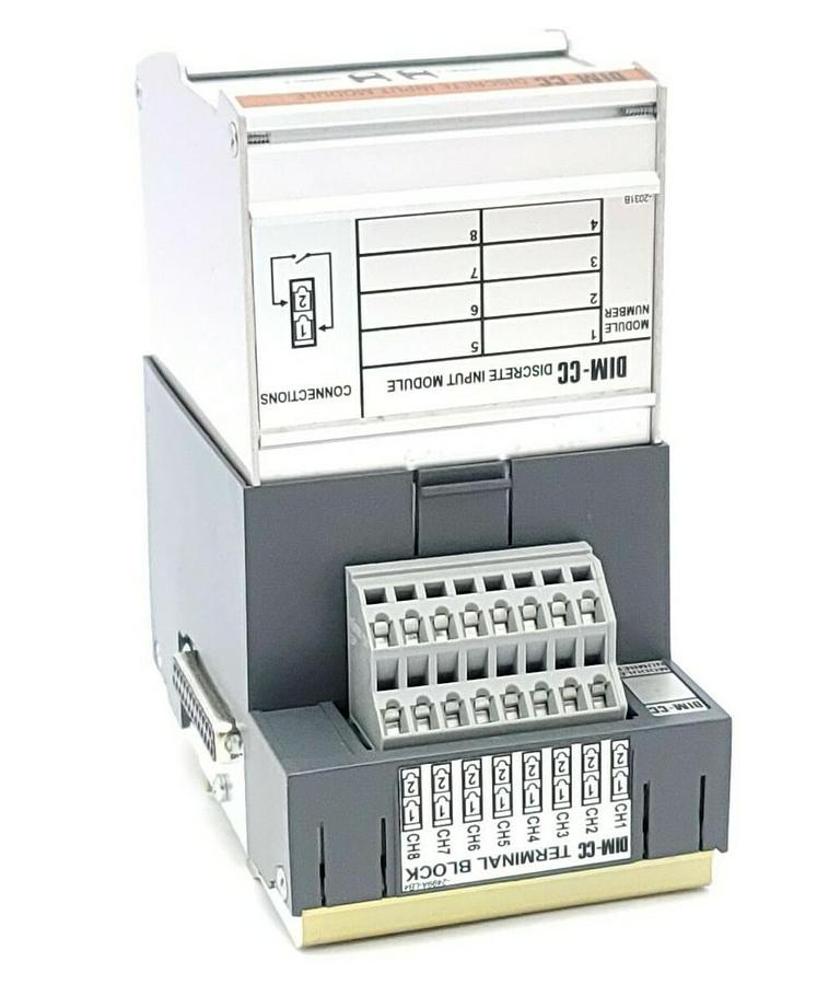 Used NEW MOORE INDUSTRIES DIM/IO/CC8/IP DIM-CC DISCRETE INPUT MODULE