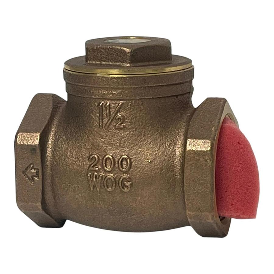 Smith-Cooper 0173 9191M Forged Brass Horizontal Swing Check Valve 1-1/2" NPT