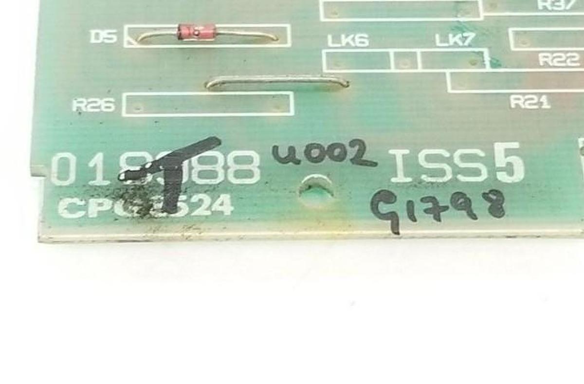 Used EUROTHERM CONTROLS 018988 OPTION CONTROL BOARD 805 CPG8524 ISS. 5