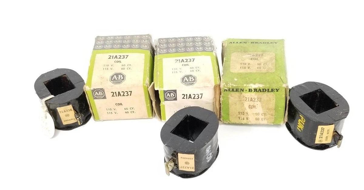LOT OF 3 NEW ALLEN BRADLEY 21A237 COILS 110V 60CY, 115V 60CY