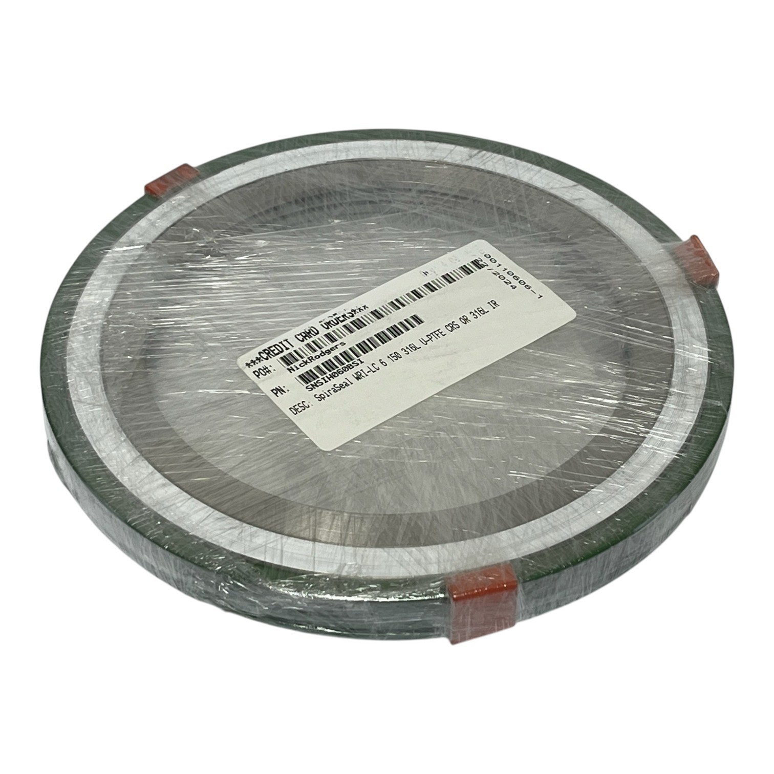 Used Lot of 4 Lamons SNSIH060BSI Spiral Wound Gaskets 6 Inch 150 Class 316L PTFE New