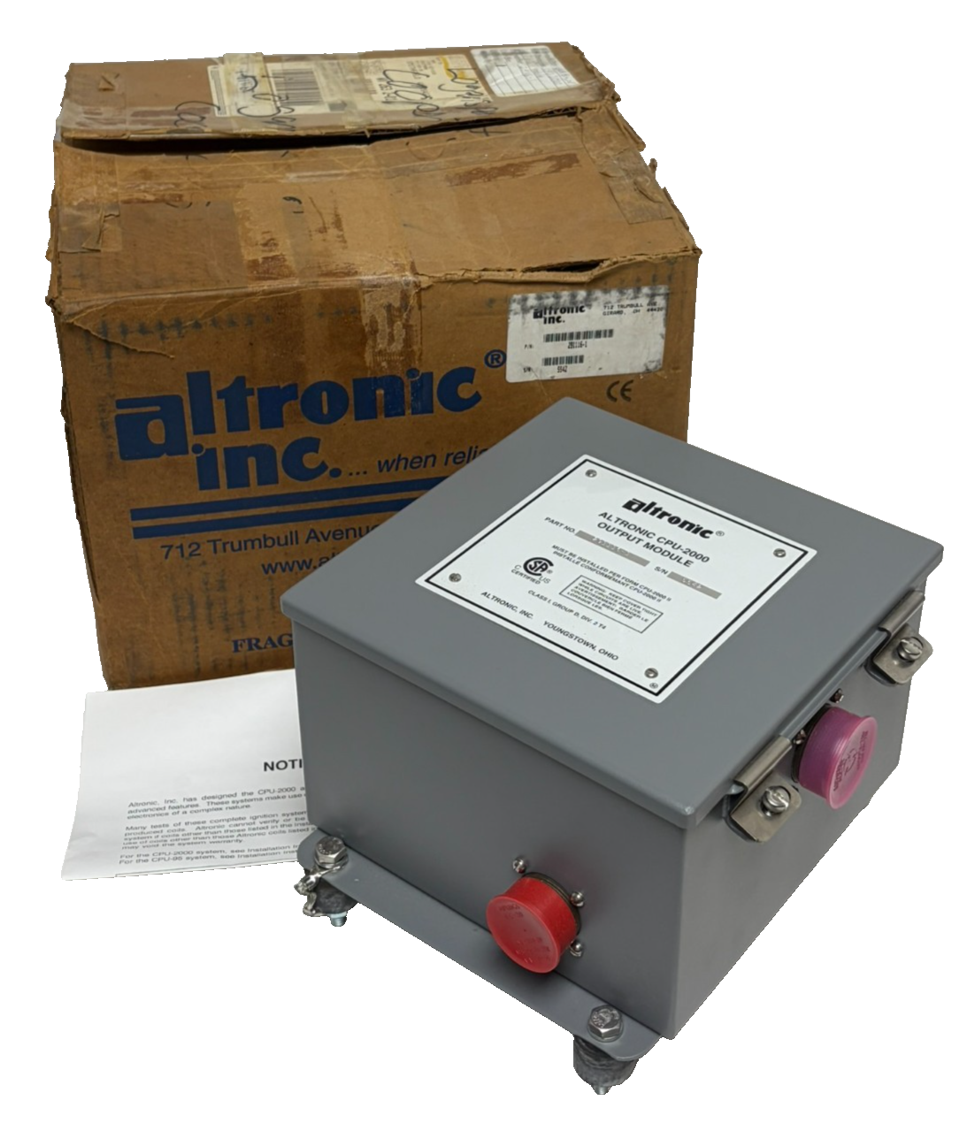 Used New Altronic CPU-2000 16-Output Module 291116-1 Ignition Component Boxed