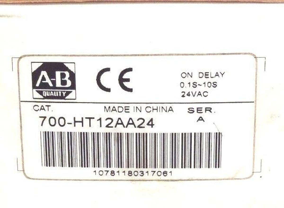 Used NIB ALLEN BRADLEY 700-HT12AA24 TIMING RELAY SERIES A 700HT12AA24