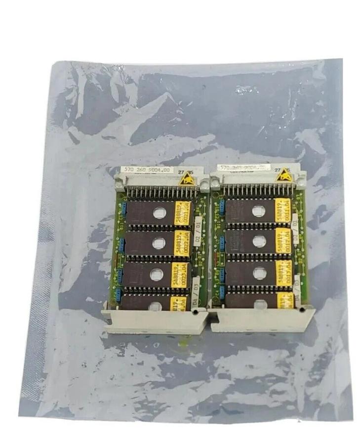 Used LOT OF 2 SIEMENS 570-260-9004.00 / 570260900400 SINUMERIK 4-PORT MEMORY MODULES
